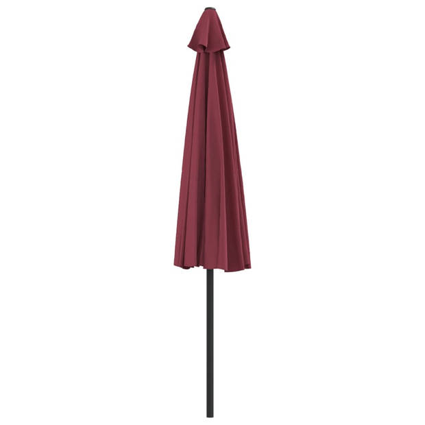 The Living Store Parasol Bordeauxrood 300 x 155 x 223 cm - UV-beschermend polyester