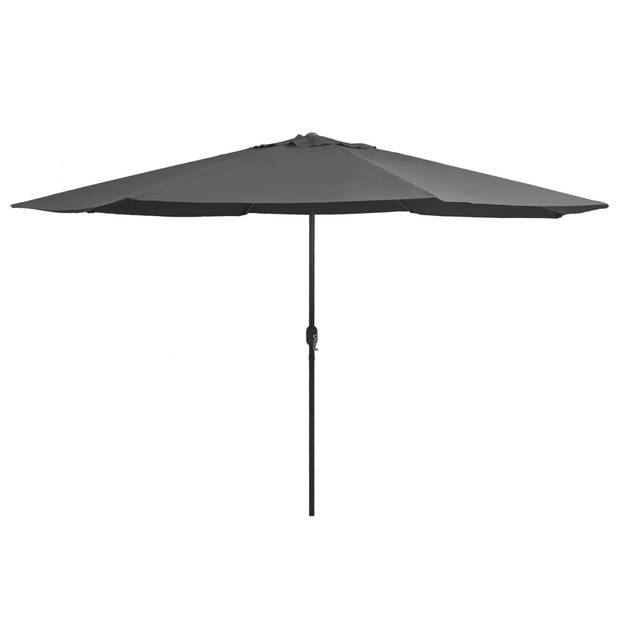 The Living Store Parasol - Antraciet - 400 x 267 cm - UV-beschermend polyester