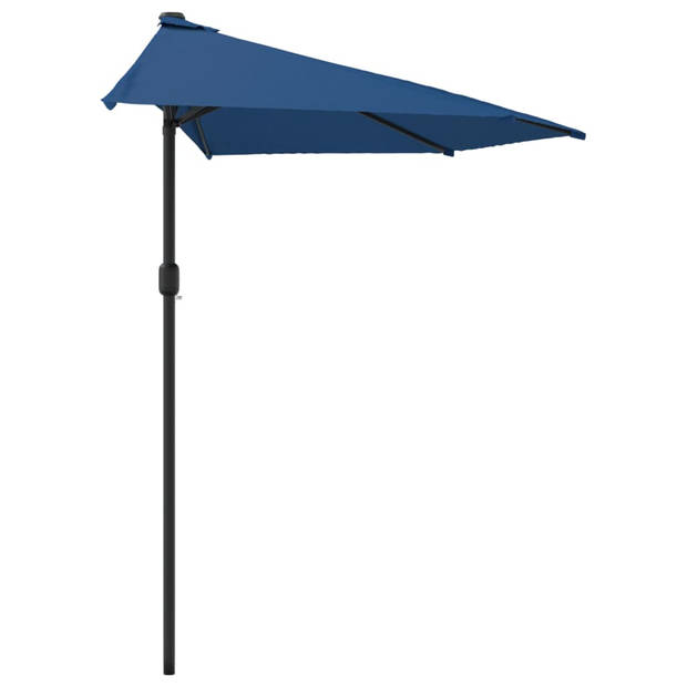 The Living Store Parasol Halfrond - 300 x 155 x 223 cm - Blauw