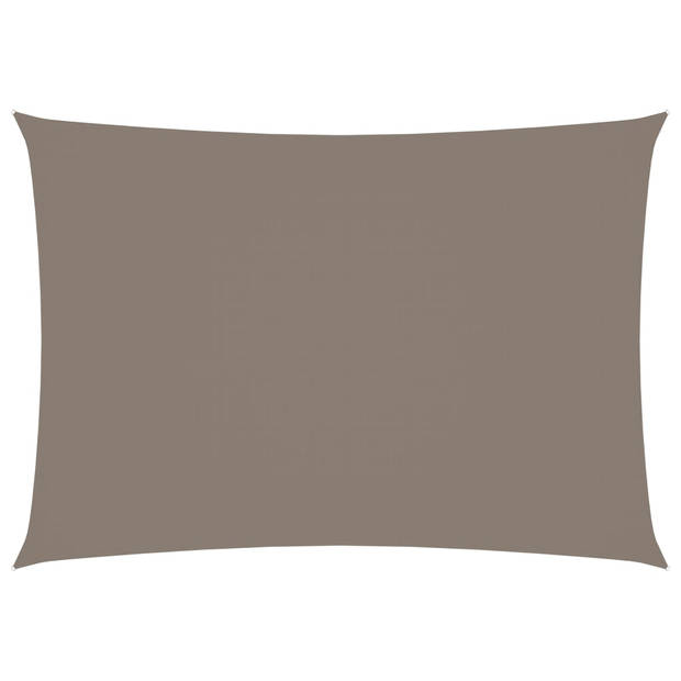 The Living Store Zonnezeil Rechthoekig 4x5m - Taupe - PU-gecoat Oxford Stof
