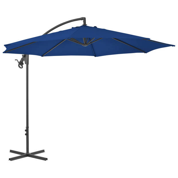 The Living Store Zweefparasol - Elegant - Bescherming tegen UV-straling - Uv-beschermend polyester - Gemakkelijk schoon