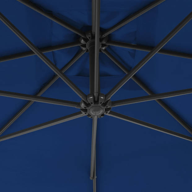 The Living Store Zweefparasol - Elegant - Bescherming tegen UV-straling - Uv-beschermend polyester - Gemakkelijk schoon