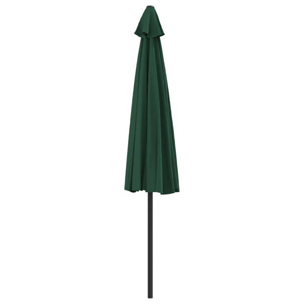 The Living Store Tuinparasol - Groen - 300 x 155 x 223 cm - UV-beschermend polyester - 38 mm paaldiameter -