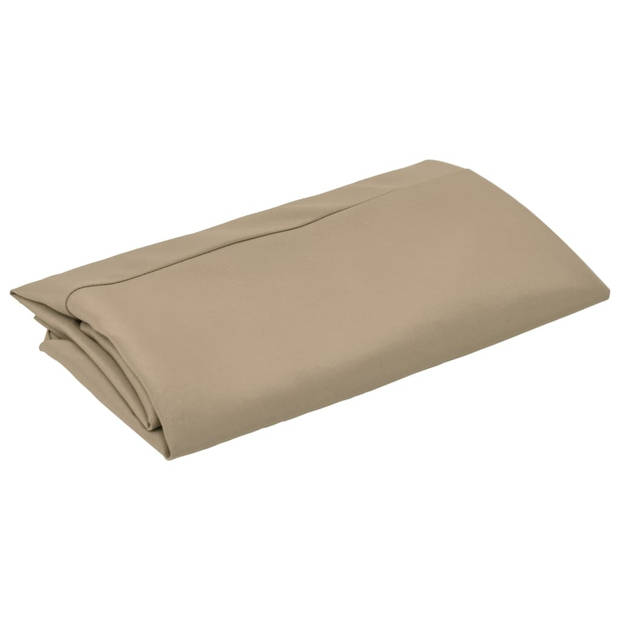 The Living Store Parasoldoek - UV-beschermend polyester - Taupe - Diameter 300 cm - Geen montage vereist