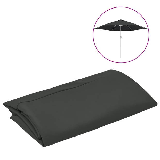 The Living Store Parasoldoek - - Parasolaccessoires - 300 cm - Antraciet