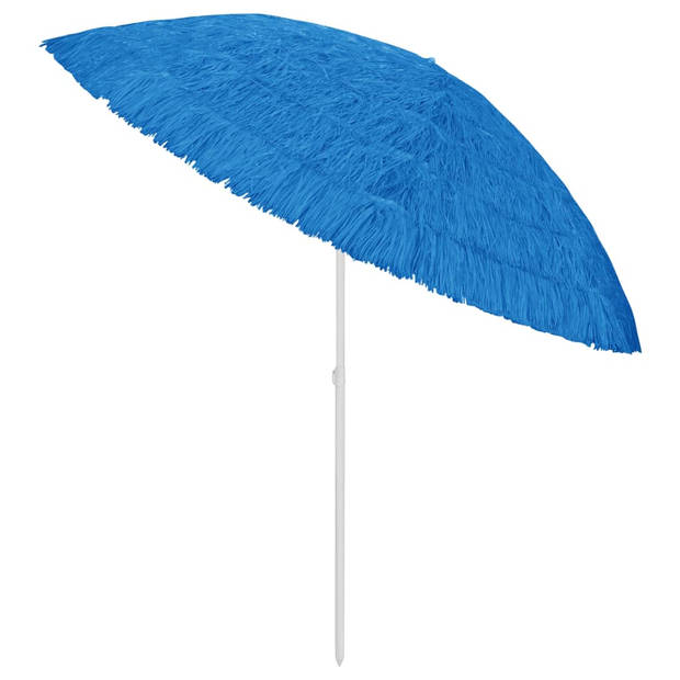 The Living Store Hawaï Parasol - 260 cm Diameter - Kantelend - Blauw
