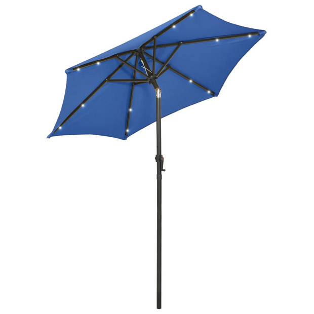 The Living Store Parasol - Aanpasbaar - UV-bescherming en vochtbestendig - Inklapbaar - Draagbaar - Aluminium paal - 6