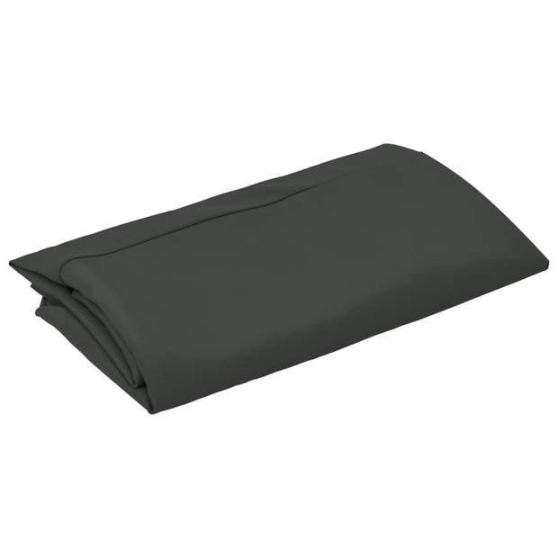 The Living Store Parasoldoek Vervanging - 300 cm - Antraciet - UV-beschermend polyester