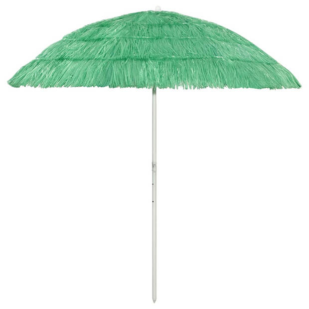 The Living Store Hawaï Parasol Groen - 215 cm hoogte - 240 cm booglengte - UV-bestendig