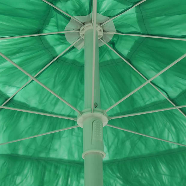 The Living Store Hawaï Parasol Groen 180 cm - Polyester UV-bestendig en kantelbaar