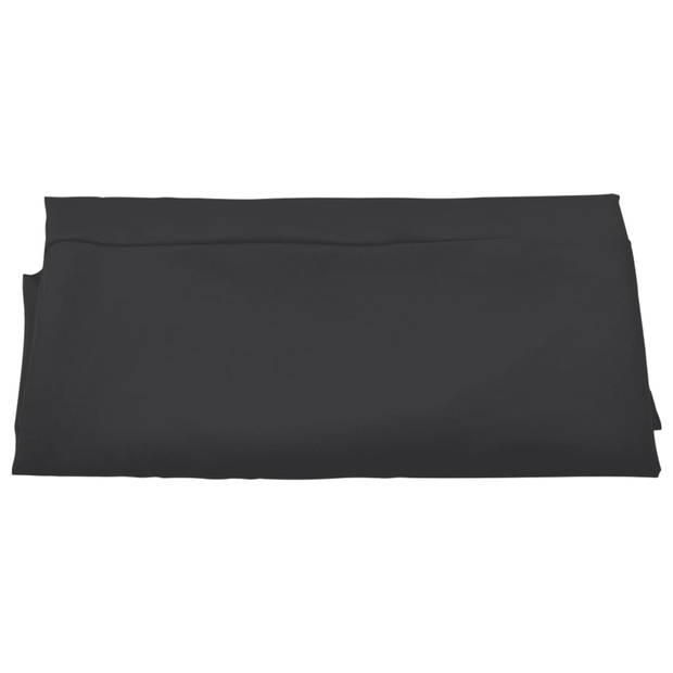 The Living Store Parasoldoek 350 cm - UV-beschermend polyester - Zwart