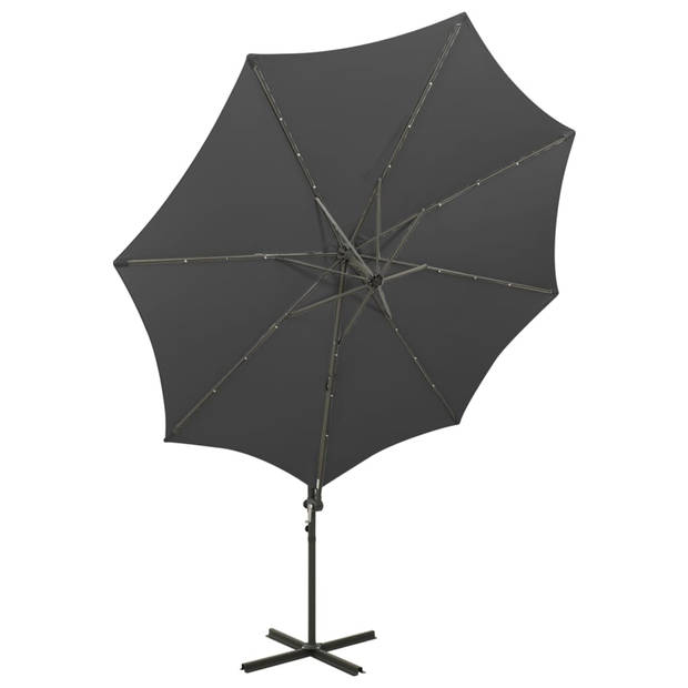 The Living Store Tuinparasol - LED-verlichting - UV-bescherming - Aluminium - 300 x 255 cm