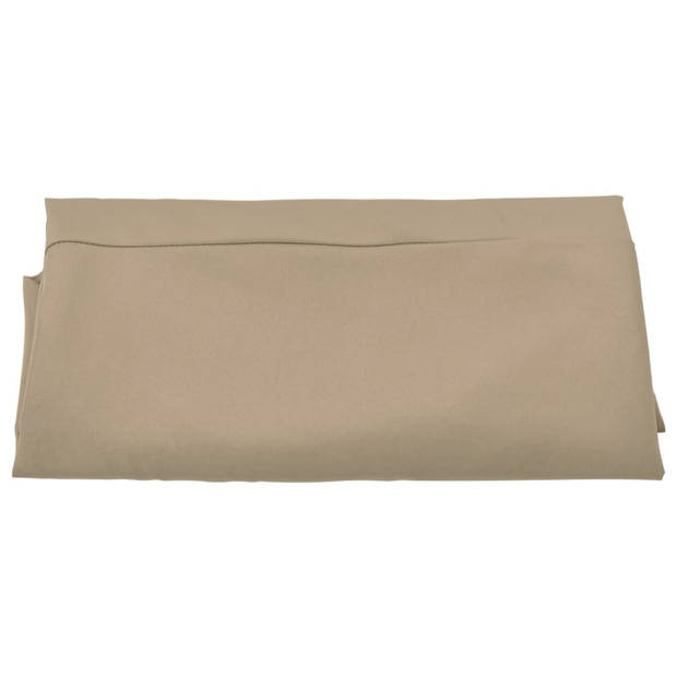 The Living Store Parasoldoek - Taupe - Ø350 cm - UV-beschermend polyester