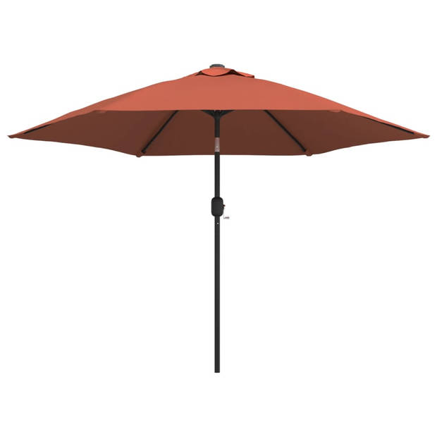 The Living Store Parasol tuin - terracotta - 300 x 222 cm (ø x H) - stof en staal