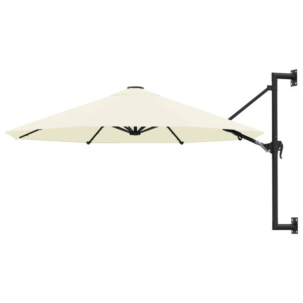 The Living Store Muurparasol Elegante Zand 300x131 cm - UV-beschermend polyester