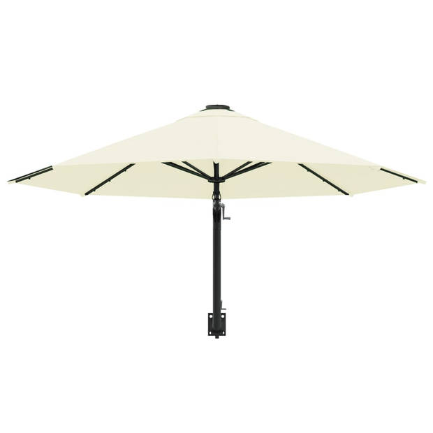 The Living Store Muurparasol Elegante Zand 300x131 cm - UV-beschermend polyester