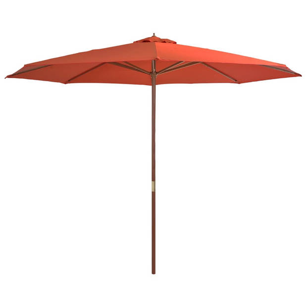 The Living Store Parasol - Luxe - Terracotta - 350 x 256 cm - UV-beschermend