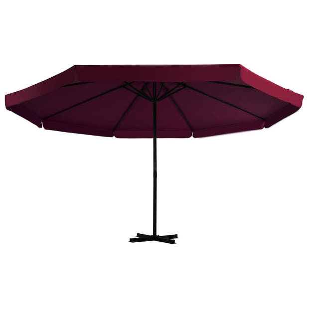 The Living Store Parasol Tuin - 500 x 385 cm - Bordeauxrood