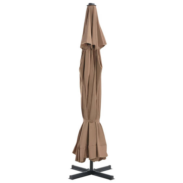 The Living Store Tuinparasol - Hangend - 500 x 385 cm - Taupe