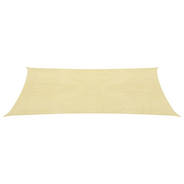 vidaXL Zonnezeil 160 g/m² 3x6 m HDPE beige