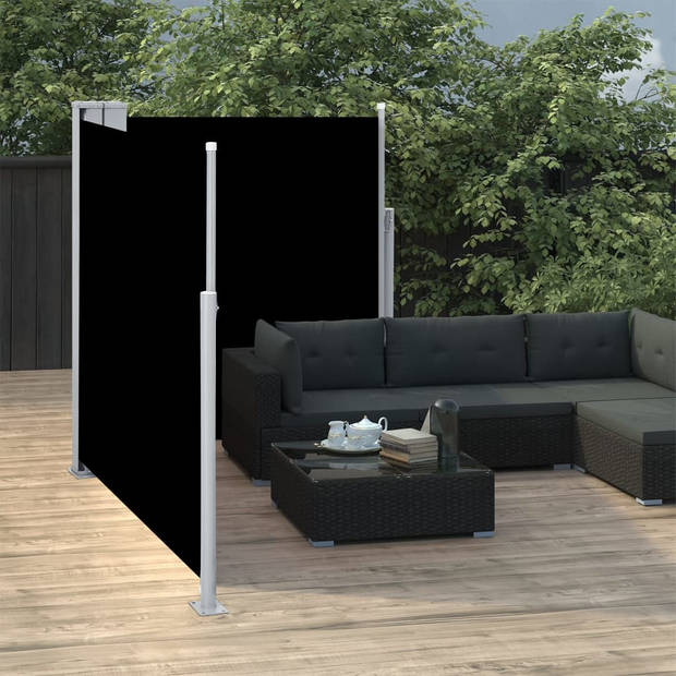 The Living Store zijluifel Retractable - 140 x (0 - 600) cm - Uittrekbaar - dubbel scherm