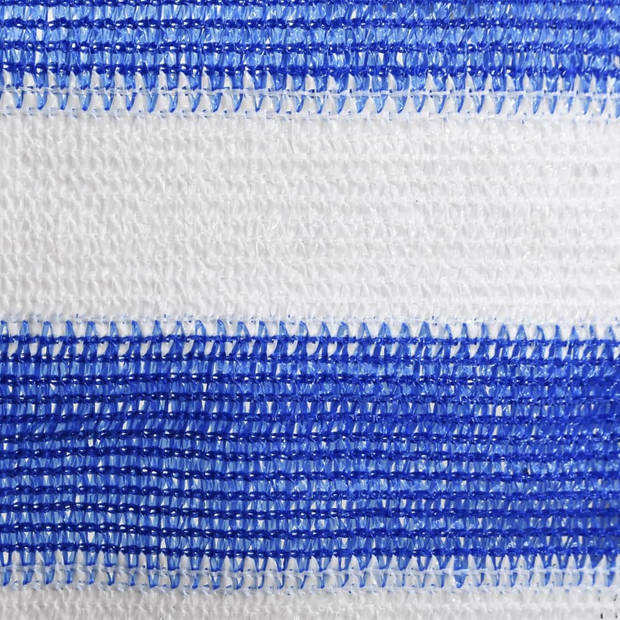 vidaXL Balkonscherm 90x300 cm HDPE blauw en wit