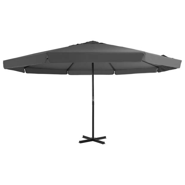 The Living Store Tuinparasol - UV-beschermend polyester - Aluminium paal - 500 x 385 cm