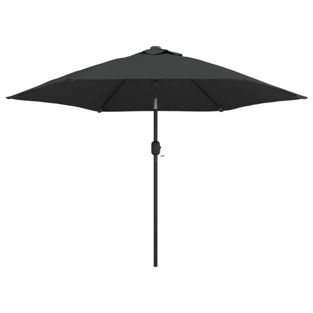 The Living Store Tuinparasol Zonbescherming - 300 x 225 cm - LED-verlichting - Antraciet