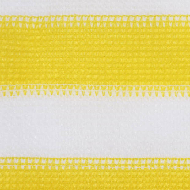 vidaXL Balkonscherm 120x600 cm HDPE geel en wit