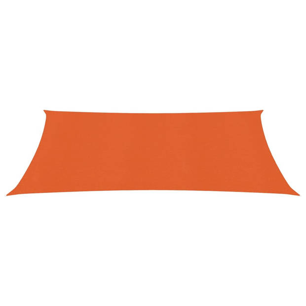 vidaXL Zonnezeil 160 g/m² 2,5x4 m HDPE oranje