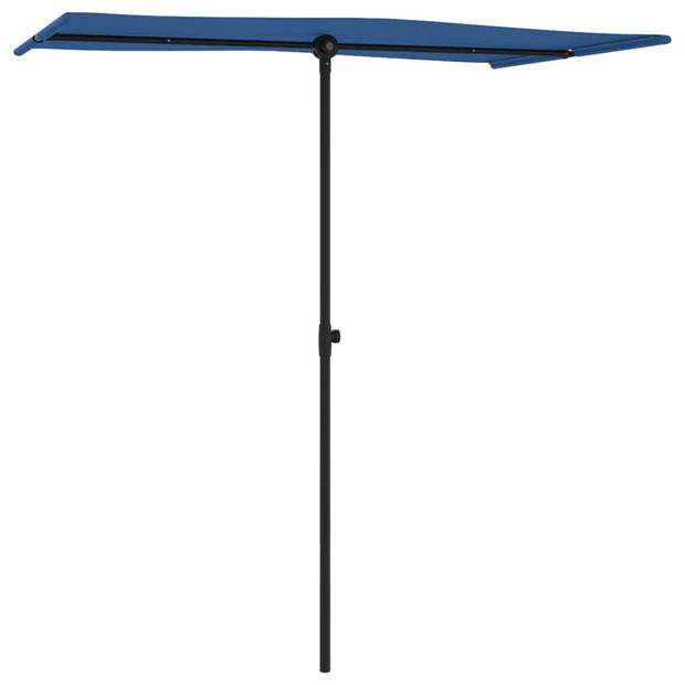 The Living Store Tuinparasol - Polyester - 180 x 110 x 208 cm - Azuurblauw