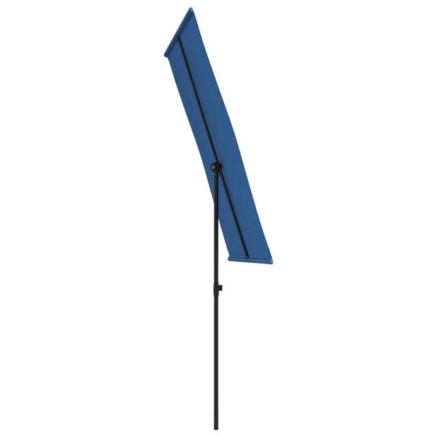 The Living Store Tuinparasol - Polyester - 180 x 110 x 208 cm - Azuurblauw