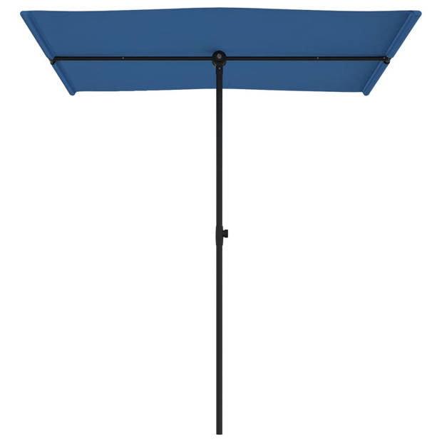 The Living Store Tuinparasol - Polyester - 180 x 110 x 208 cm - Azuurblauw