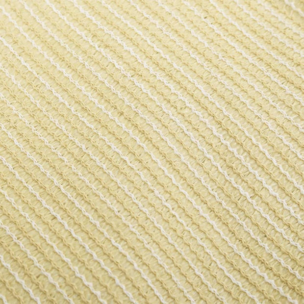 vidaXL Zonnezeil 160 g/m² 2,5x2,5 m HDPE beige