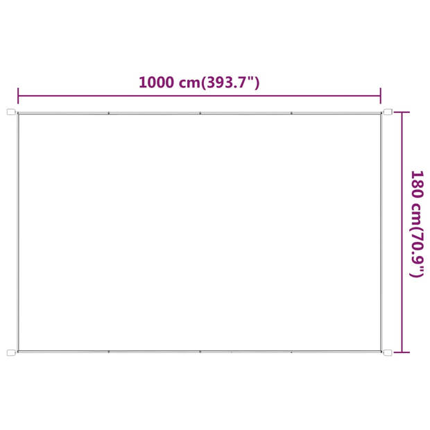 vidaXL Luifel verticaal 180x1000 cm oxford stof antracietkleurig