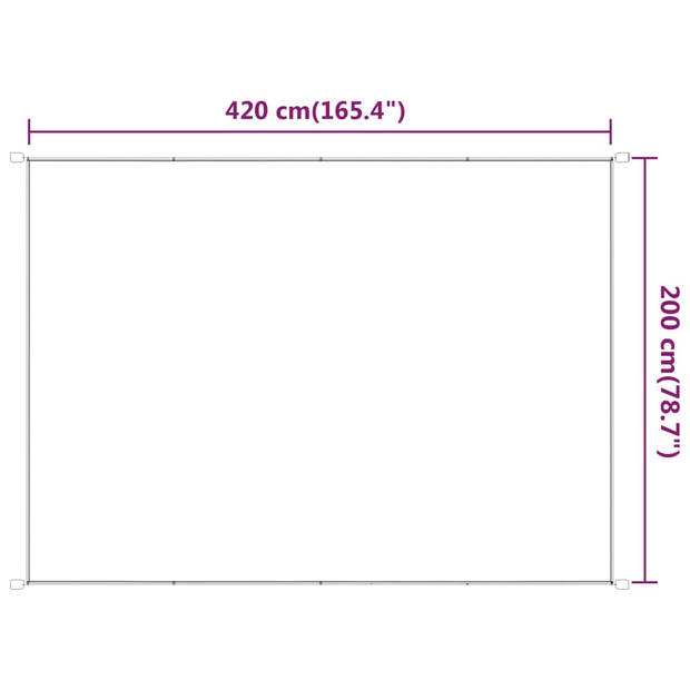 The Living Store Verticaal Balkonscherm - 200 x 420 cm - Lichtgroen