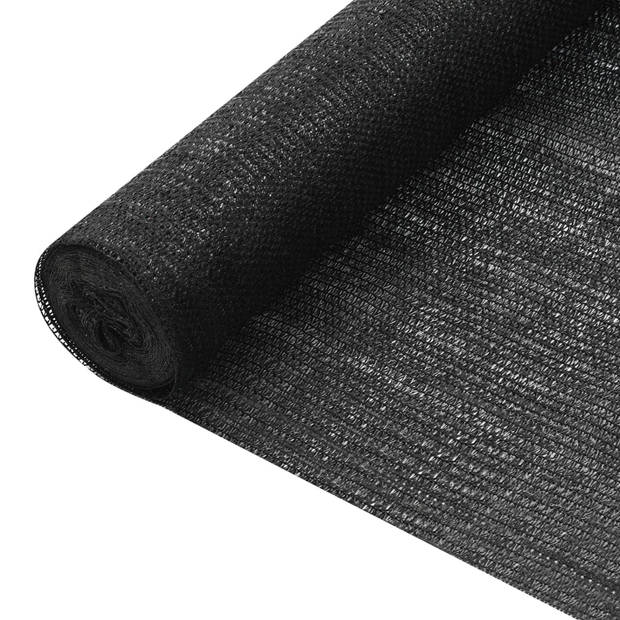 The Living Store Privacy Net - 1.5 x 25 m - 75 g/m² - Zwart