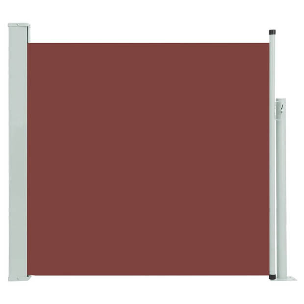 The Living Store Zijscherm - 170x0-300 cm - UV - scheurbestendig polyester