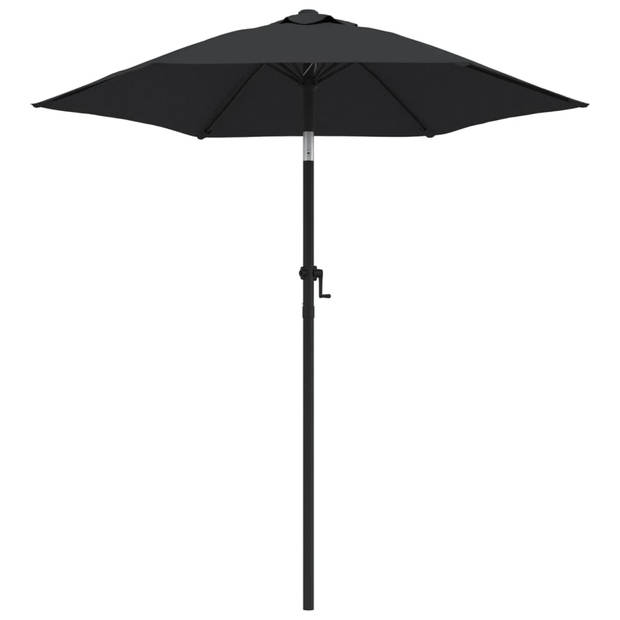 The Living Store Parasol The Living Store Deluxe - Tuinparasol - 200 x 224 cm - Kantelbaar - Zwart/donkergrijs