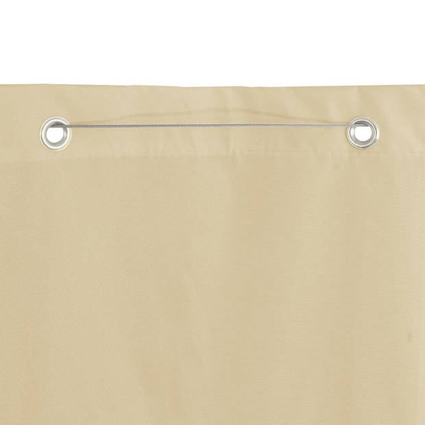 vidaXL Balkonscherm 140x240 cm oxford stof beige