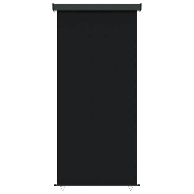 vidaXL Balkonscherm 122x250 cm zwart