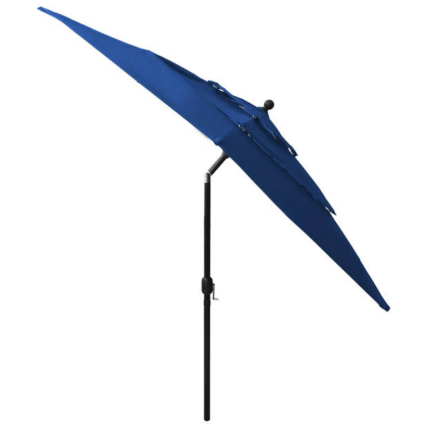 The Living Store Parasol 3-laags Bescherming - UV-Bestendig Polyester - Aluminium Paal en Baleinen - Inklapbaar -