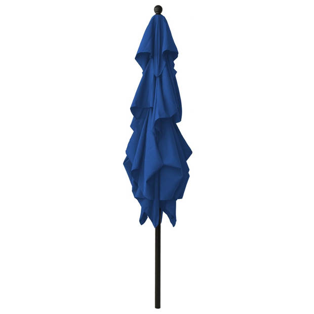 The Living Store Parasol 3-laags Bescherming - UV-Bestendig Polyester - Aluminium Paal en Baleinen - Inklapbaar -