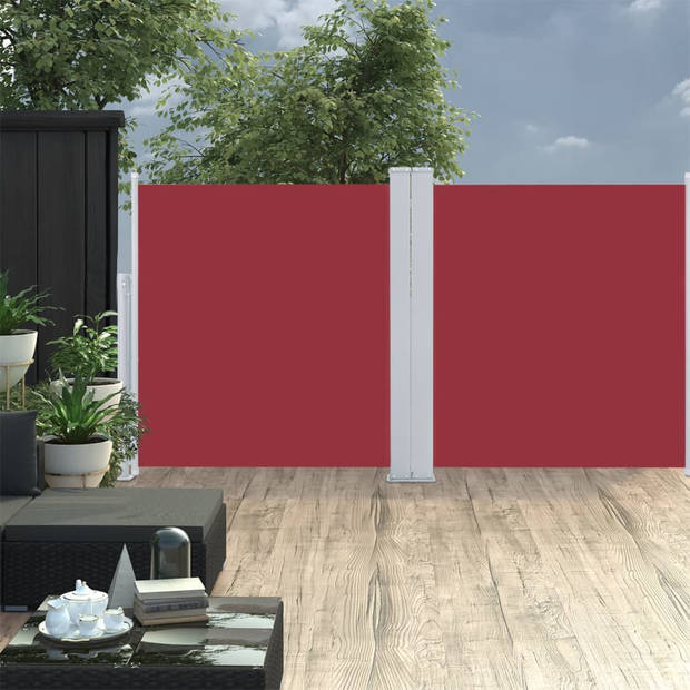 The Living Store Zijluifel Grote - Rood - 120 x (0-600) cm - Uittrekbaar