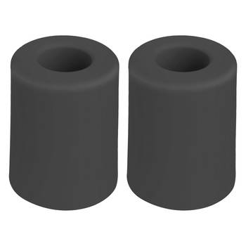 Deltafix Deurbuffer - 2x - deurstopper - zwart - rubber - 50 x 35 mm - Deurstoppers