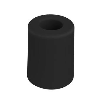 Deltafix Deurbuffer - deurstopper - zwart - rubber - 50 x 35 mm - Deurstoppers