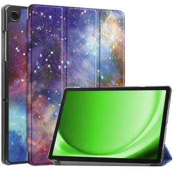 Basey Samsung Galaxy Tab A9 Hoesje Kunstleer Hoes Case Cover -Galaxy