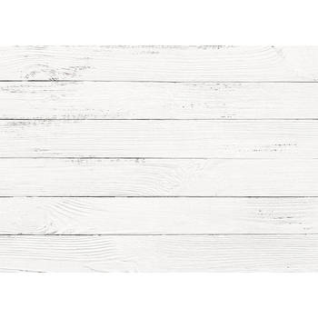 Inductiebeschermer - Witte Planken - 70x52 cm