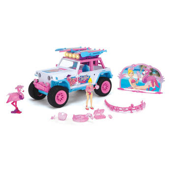 Dickie Flamingo Jeep met Speelfiguur