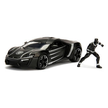 Jada Toys Jada Die-Cast Avengers Black Panther met Auto 1:24